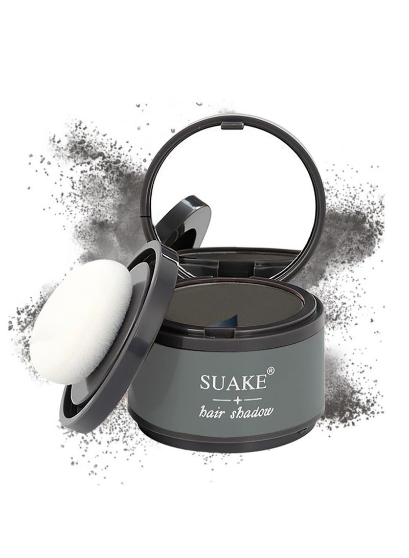 سويكي مسحوق ظلال الشعر مع لمسة منتفخة وطبيعية فورية وسحرية سريعة التغطية لخط الشعر وصبغ جذور الشعر وخافي عيوب جذور الشعر لتخفيف الشعر لتجميل منحنيات الجبين 4G أسود - Image 2