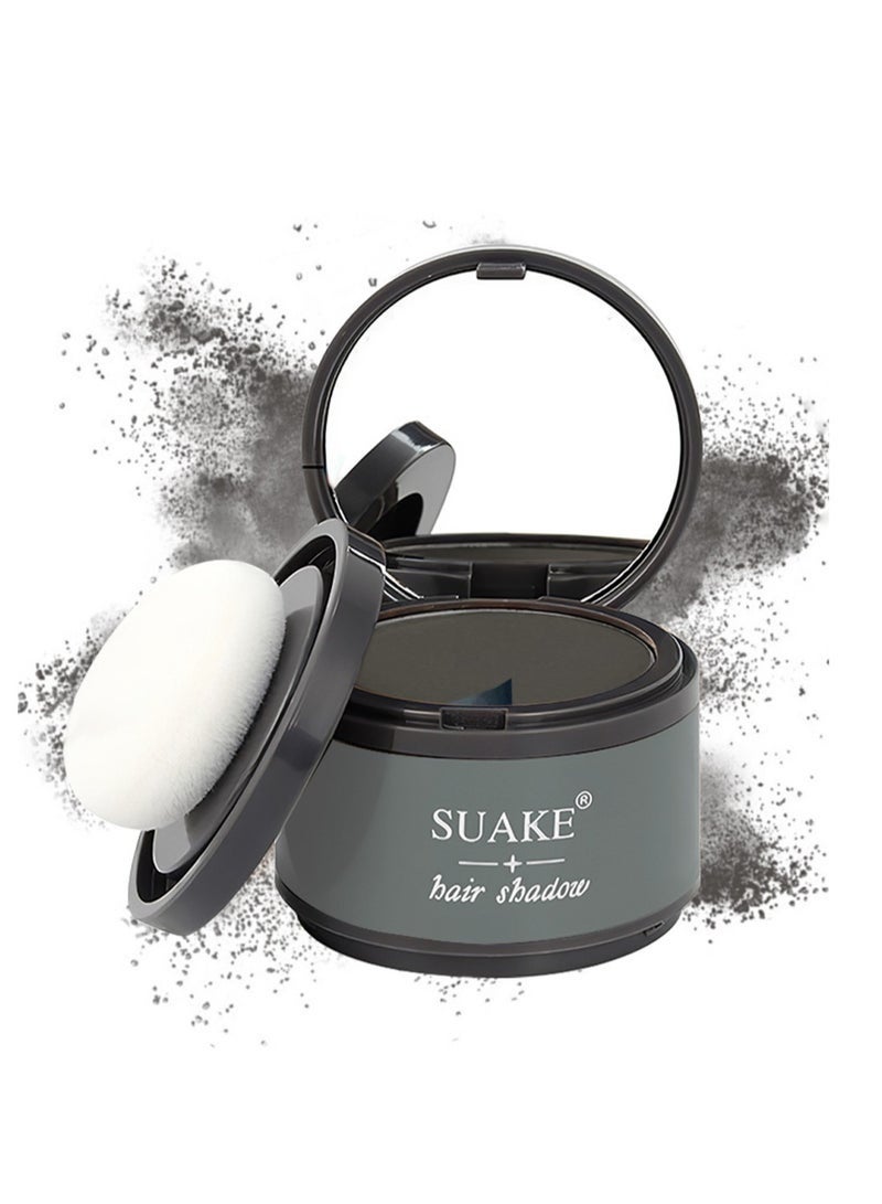 سويكي مسحوق ظلال الشعر مع لمسة منتفخة وطبيعية فورية وسحرية سريعة التغطية لخط الشعر وصبغ جذور الشعر وخافي عيوب جذور الشعر لتخفيف الشعر لتجميل منحنيات الجبين 4G أسود - Image 1