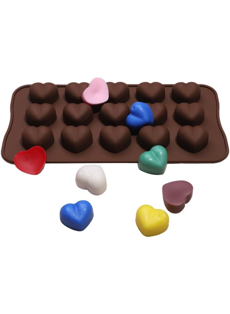Mini Heart Silicone Molds for Candy, Chocolate, Soap, Pudding, Non-stick Silicone Baking Molds, Ice Cube Tray for Freezer  - Image 5