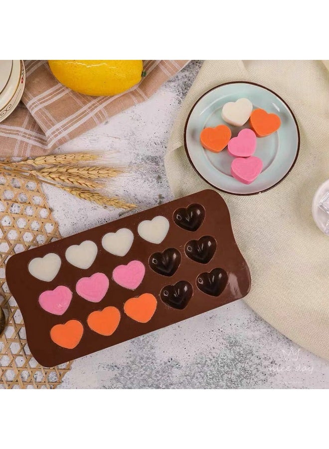 Mini Heart Silicone Molds for Candy, Chocolate, Soap, Pudding, Non-stick Silicone Baking Molds, Ice Cube Tray for Freezer  - Image 2