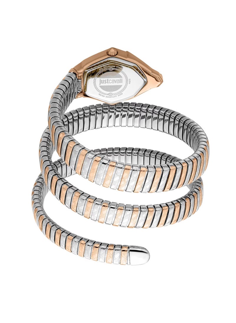 Just Cavalli Women Mesmerizing Stainless Steel Wrap Around Analogue Quartz Watch JC1L304M0075  - Image 2