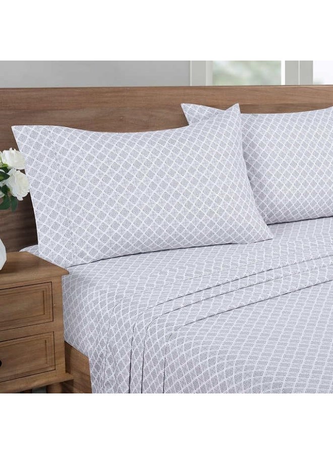 South Point Home Fashions 6-Piece Printed Sheet Set - King  - Image 2