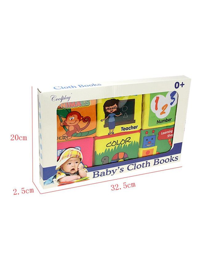 Coolplay Baby Puzzle Cloth Book 0-2 Years Old Early Education Mother And Child Toys With Ringing Paper 6 Boxed Cognitive Cloth Book - Image 5