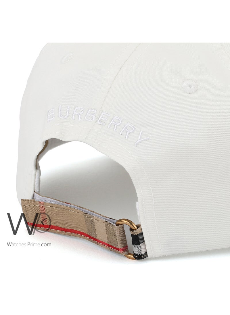 BURBERRY Burberry Baseball Cap White Color Cotton Hat Men  - Image 3