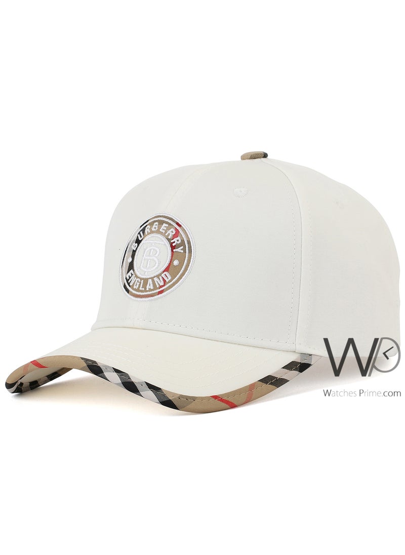 BURBERRY Burberry Baseball Cap White Color Cotton Hat Men  - Image 1