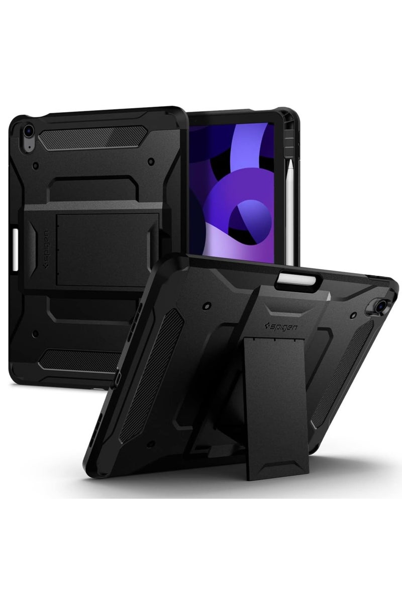 Spigen Tough Armor Pro Protective Case Cover with Pencil Holder for Apple iPad Air 11 Inch Case M3/M2 (2025-2024) / iPad Air 5th/4th Gen (2022 / 2020) 10.9 inch – Black - Image 1