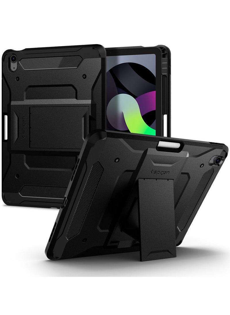 Spigen Tough Armor Pro Protective Case Cover With Pencil Holder for Apple iPad Air 5 / 4 (2022 / 2020) 10.9 inch - Black  - Image 1