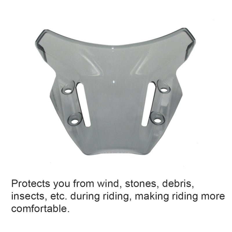 Motorcycle Windshield: Black High-quality ABS Scratch-resistant Front Windscreen - Wind & Debris Protection Modification Accessory for MT09 FZ09 2021-2022 Motorcycles - Image 2