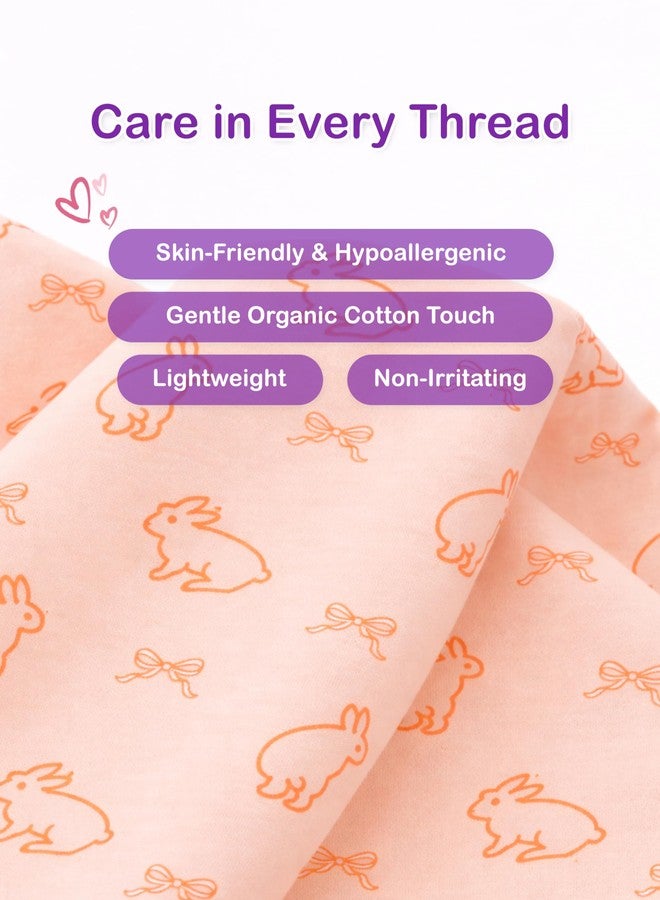 Kidbea Organic Cotton Baby Bib, Adjustable Snap Closure Soft Absorbent Feeding Bibs Apron for Newborns & Infants Child With Cute Prints | Reusable Baby Essential (Pack of 4) - Image 5