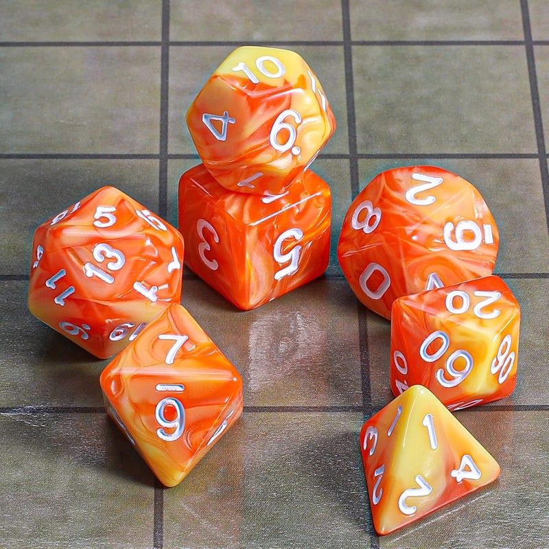 CiaraQ DND Polyhedral Dice Set with a Black Dice Bag for D&D RPG MTG Role Playing Table Games - Image 2