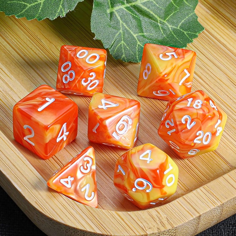CiaraQ DND Polyhedral Dice Set with a Black Dice Bag for D&D RPG MTG Role Playing Table Games - Image 5
