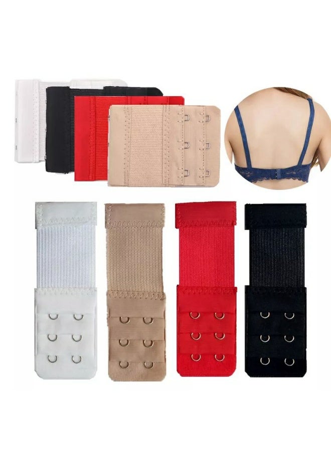 موسعات حمالة الصدر، 3 قطع للسيدات، ناعمة ومريحة ومرنة، موسعات حمالة الصدر، موسعات حمالة الصدر للسيدات (أبيض، أسود، لون البشرة) - Image 5