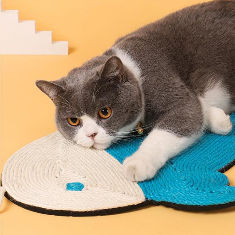 Natural Sisal Cat Scratcher Mat Cat Floor Scratching Pad Kitten Rug Scratch Pad - Image 4