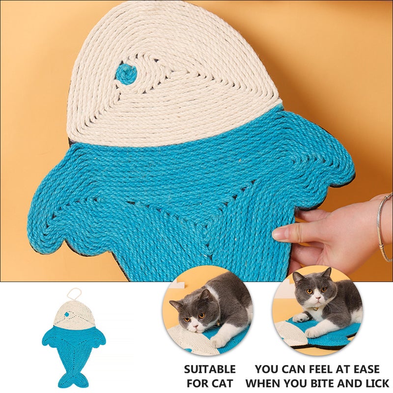 Natural Sisal Cat Scratcher Mat Cat Floor Scratching Pad Kitten Rug Scratch Pad - Image 5