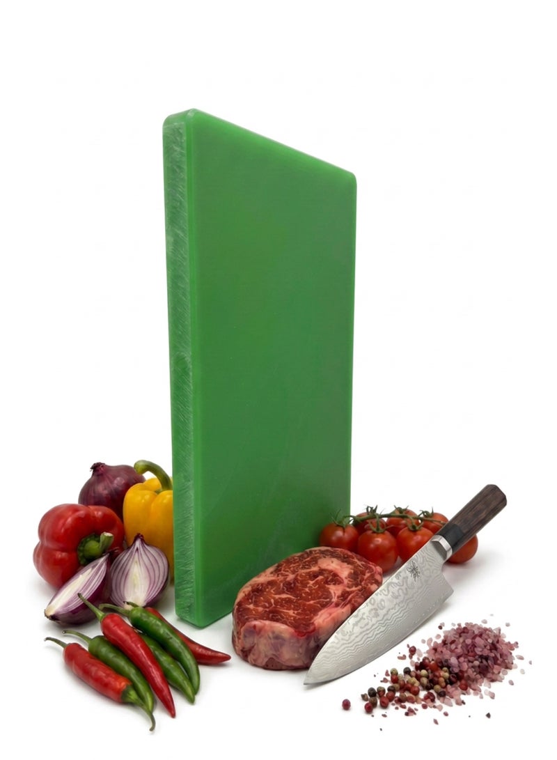 Heavy Duty Cutting Board – Odor Resistant, Food Safe, Professional Kitchen Board – Green - Image 2
