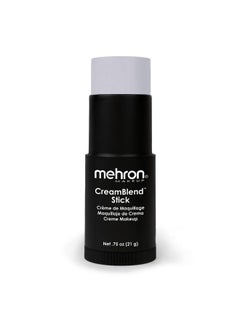 mehron Mehron Makeup CreamBlend Stick | Face Paint, Body Paint, & Foundation Cream Makeup | Body Paint Stick Perfect for Halloween Makeup .75 oz (21 g) (Light Grey)  - Image 1