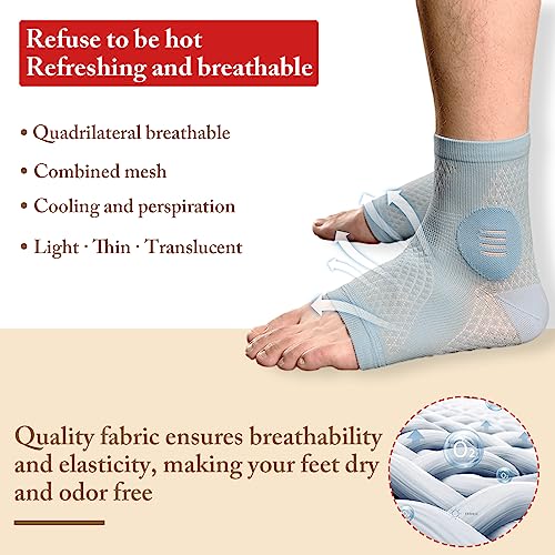 Yanmide 3Pairs Neuropathy Socks - Soothe Relief Compression Socks 20-30 mmHg - Comprex Ankle Sleeves for Arch Support, Achilles Tendonitis, and Foot Pain Relief (Gray, X-Large) - Image 5