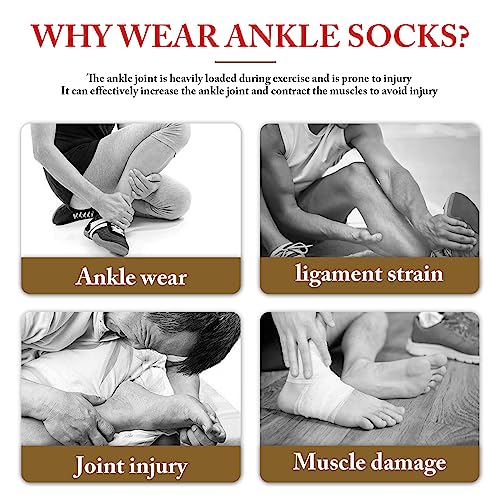 Yanmide 3Pairs Neuropathy Socks - Soothe Relief Compression Socks 20-30 mmHg - Comprex Ankle Sleeves for Arch Support, Achilles Tendonitis, and Foot Pain Relief (Gray, X-Large) - Image 2