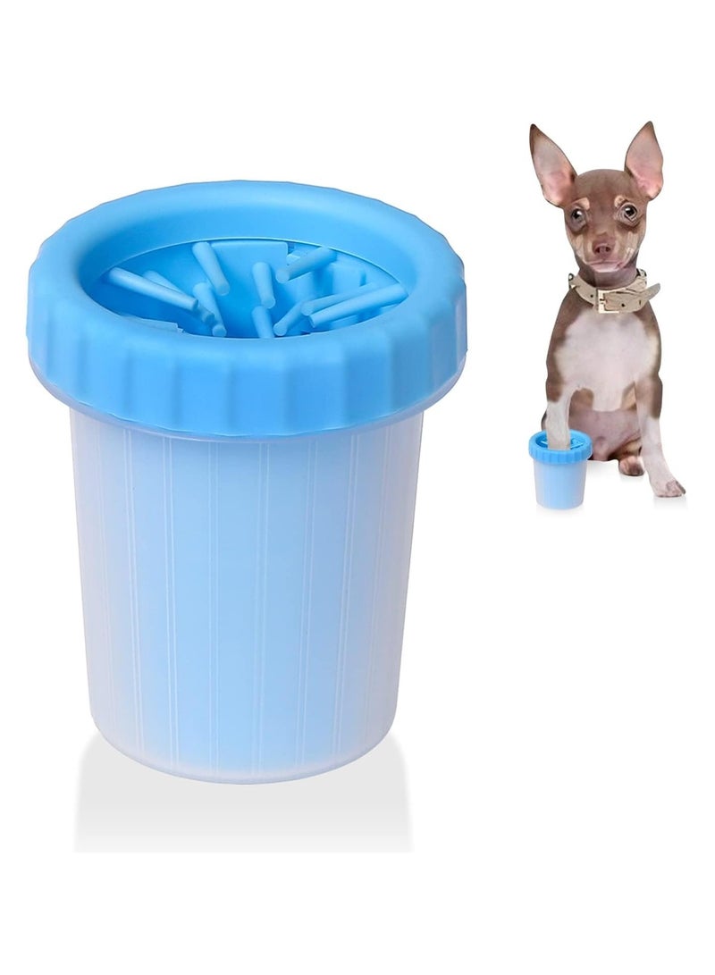 KASTWAVE Dog Paw Cleaner Washer Cup, 2 In 1 Portable Silicone Pet Cleaning Brush Feet Cleaner for Dogs Grooming With Muddy Paw, Dog Foot Cleaner for Small Dog - Image 1