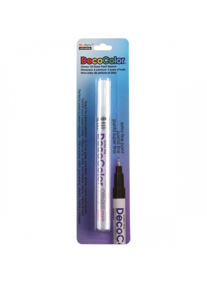 UCHIDA 130-C-0 Marvy Deco Color Extra Fine Opaque Paint Marker, White - Image 2