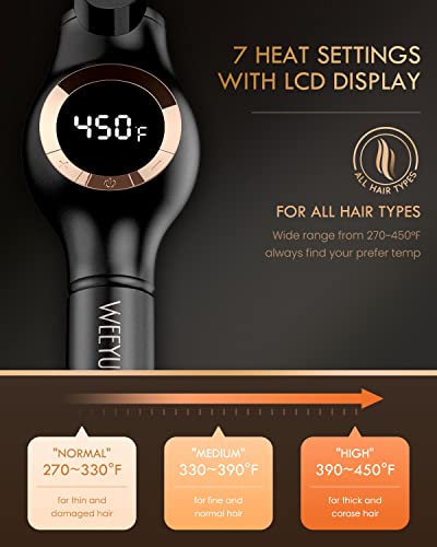 WEEYUM Small Curling Iron 3/8 Inch Barrel, Tiny Curling Wand for Short Hair, 9mm Thin Curling Iron Ceramic Tourmaline - Image 4