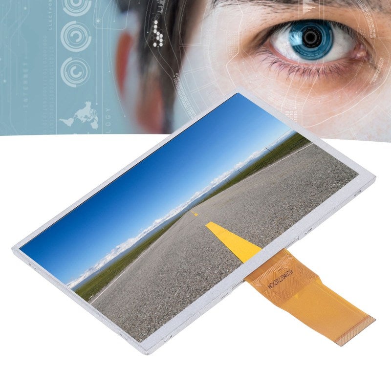 شاشة IPS LCD مقاس 7 بوصة بدقة 1024×600 عالية الوضوح - شاشة لمس كابسيتيفية بزاوية عرض كاملة 85×85×85×85 لأجهزة الجرس الأمني، المركبات، التعرف الوجهي الصناعي والأجهزة المحمولة - Image 2