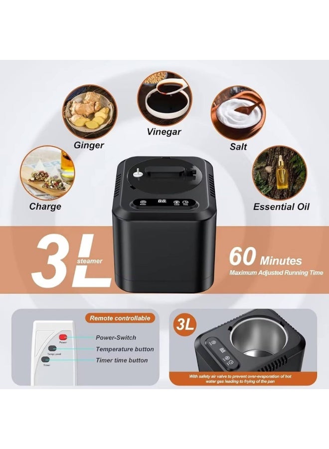 XiuWoo Steam Sauna Tent, Portable Steam Sauna Kit for Home with 3L Steamer, Warm Sauna Tent, Folding Sauna Chair, With Remote Control,Folding Chair,for Home Relaxation Spa - Image 5