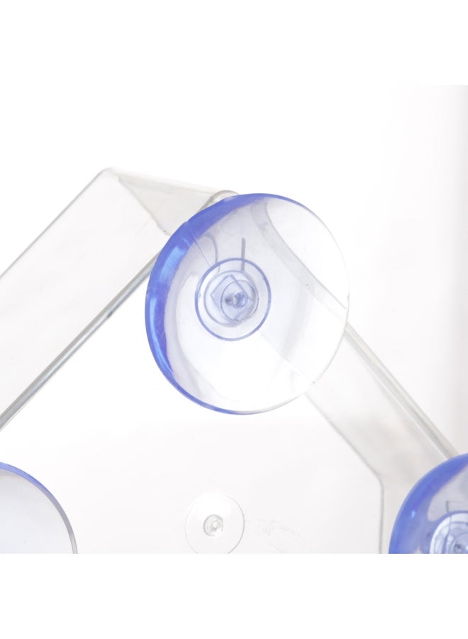 Aknur أداة تغذية شفافة للطيور مع أدوات امتصاص للتثبيت على الحائط فائقة القوة شفاف - Image 4