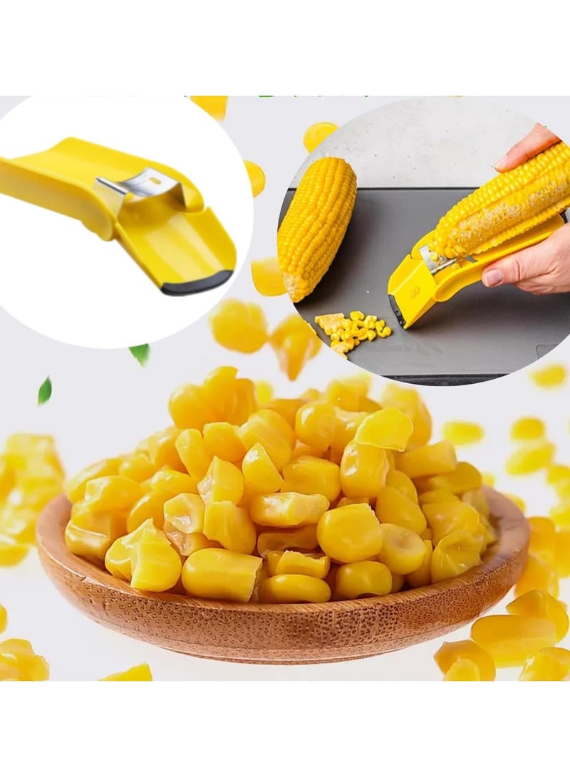 SOLARAE Fast Corn Cob Separator, 2 Pack Corn Peeler for Corn on the Cob, Corn Cob Stripper, Kitchen Quick Corn Cutter to Cut Corn off the Cob, Easily Peel Your Corn Cobs, Cooked or Fresh - Image 5