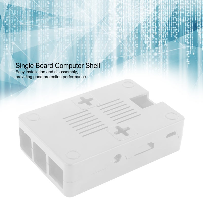 Protective Case: Durable Hard ABS Material - Built-in CPU Cooling Fan for Efficient Heat Dissipation, Wall Mount Accessory Kit for Raspberry Pi 3B/3B+ Single-Board Computer - Image 3