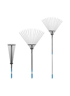 Generic Adjustable Garden Rake Set, , Metal Tines, Garden Hub  - Image 1