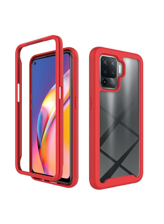 اس-توب جراب لهاتف OPPO A94 Starry Sky بلون سادة مقاوم للصدمات مصنوع من مادة البولي يوريثين الحراري + TPU - Image 1