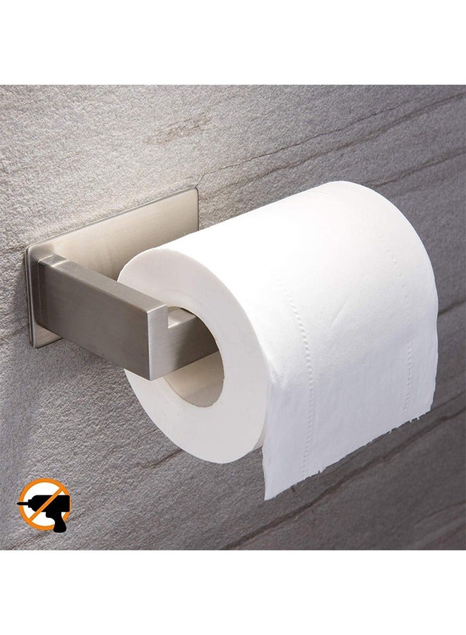 Toilet Paper Stainless Steel Holder Adhesive  - Image 1