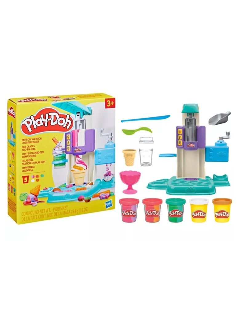 Play-Doh Rainbow Swirl Ice Cream Playset - Image 3