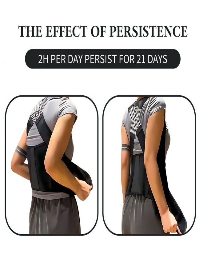 Generic - Adjustable Posture Corrector – Back Support Brace for Men and Women, Invisible Upper Back Alignment Aid - Image 1