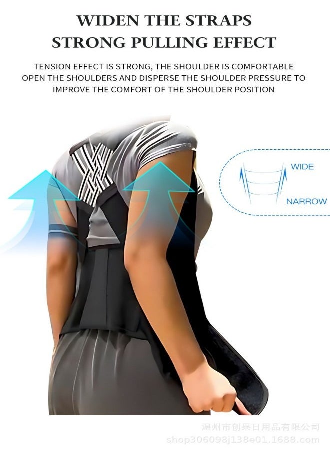 Generic - Adjustable Posture Corrector – Back Support Brace for Men and Women, Invisible Upper Back Alignment Aid - Image 1