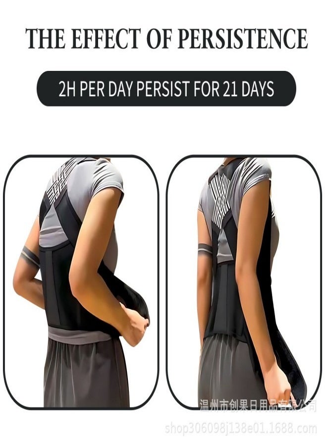 Generic - Adjustable Posture Corrector – Back Support Brace for Men and Women, Invisible Upper Back Alignment Aid - Image 1