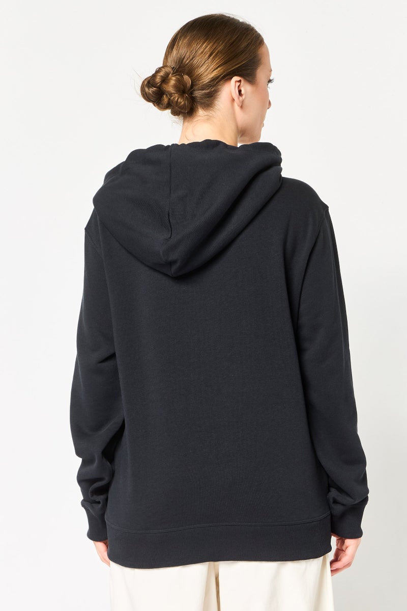 Allbirds Women Solid Long Sleeve Hoodie, Black - Image 4