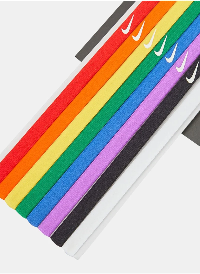 نايكي Women's Skinny Headbands (8 Pack)