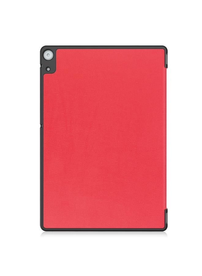 S-TOP Case For Docomo dtab D-51C Custer Texture 3-Fold Holder Leather Tablet Case - Image 3
