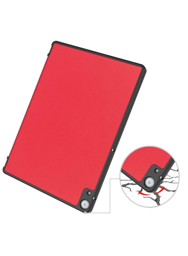 S-TOP Case For Docomo dtab D-51C Custer Texture 3-Fold Holder Leather Tablet Case - Image 5