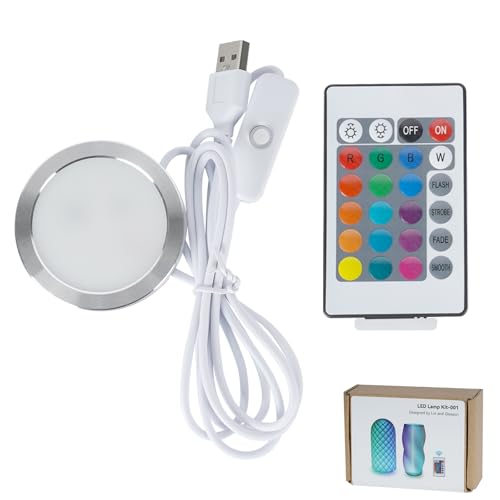 BambooSegD 1PCS Remote Control RGB LED Lamp Kit 001 for Bambu Lab H2C/X1/P2S/A1 Multicolor RGB Makerworld for Anycubic Makeronline 3D Printer Light DIY Hardware Model Parts USB - Image 1