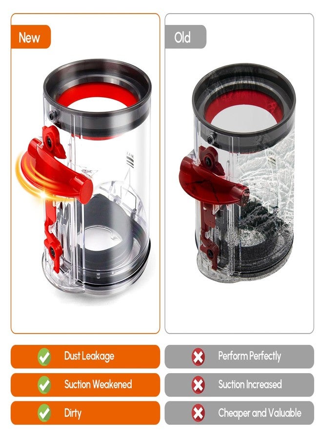 AZYM Dust Bin Replacement Parts for Dyson,For V12 SV18 SV20 Detect Slim,V10 Digital Slim Vacuum Cleaner Canister Bin Accessories Part - Image 4