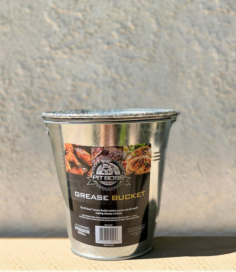 Fig & Leaf (15 Pack) Grease Bucket Liner Compatible with Pit Boss Grills 67292 Foil, Oklahoma Joe's 9518545P06, Rec Tec Large Bucket & Other Grill Bucket Accessories l 6.3” x 6.0” l Disposable Aluminum - Image 5