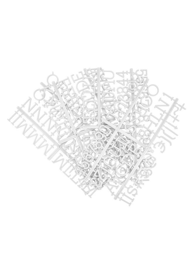 Veskaoty - Etters For Flet Letter Board,188 Pieces Including Letters, Numbers & Symbols For Changeable Plstic Letter Board By Veskaoty (White) - Image 1