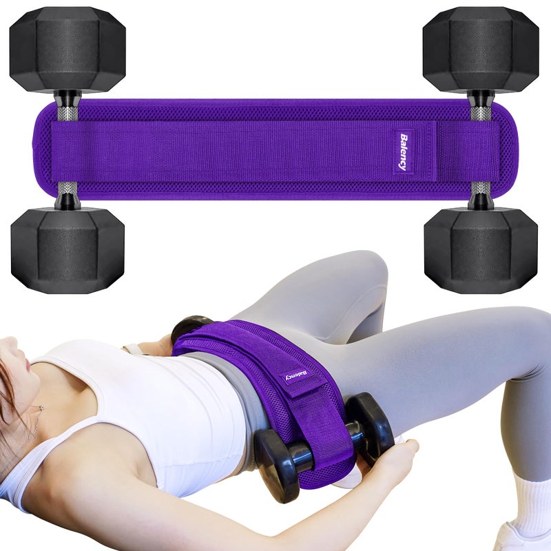Balency Hip Thrust Belt, Balency Hip Thrust Belt for Dumbbells Heavy, Booty Belt for Hip Thrust, Slip-Resistant Padding Hip Thrust Belt for Gym or Home Workouts, Hip Thrust Band for Dumbbell Kettlebell Plate - Image 1
