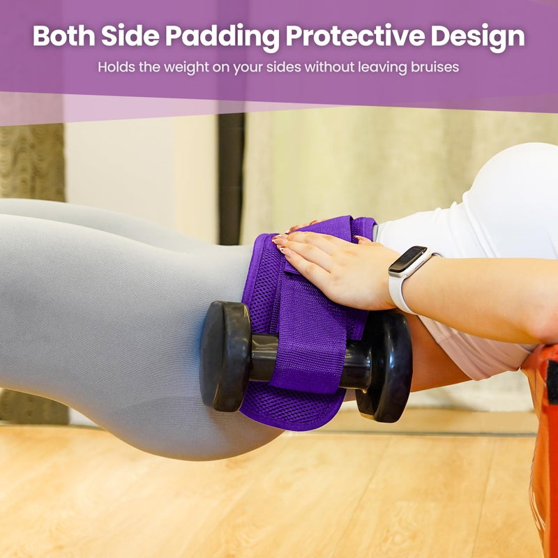 Balency Hip Thrust Belt, Balency Hip Thrust Belt for Dumbbells Heavy, Booty Belt for Hip Thrust, Slip-Resistant Padding Hip Thrust Belt for Gym or Home Workouts, Hip Thrust Band for Dumbbell Kettlebell Plate - Image 5