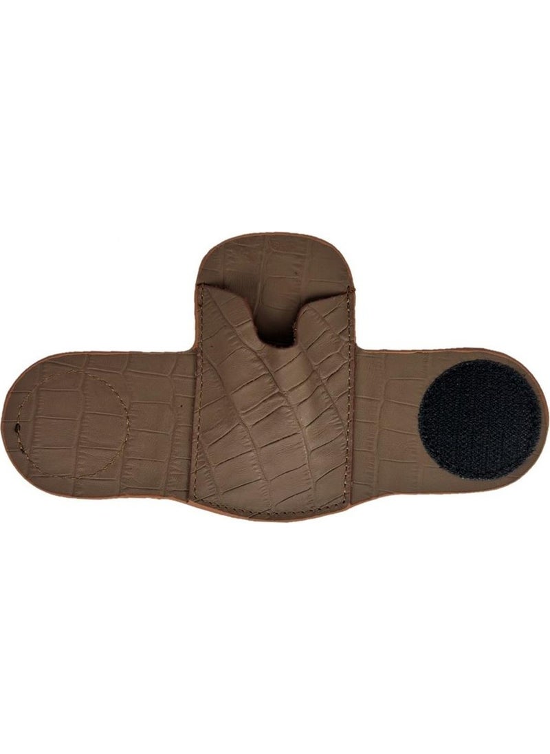Çanta Yurdu - Genuine Leather Stethoscope Holder Organizer Holder Crocodile Tan - Image 1