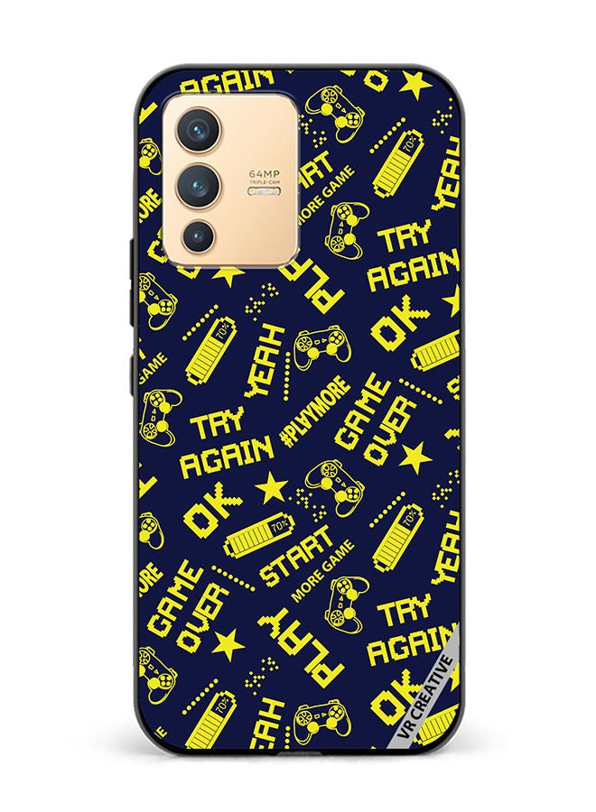 VR CREATIVE Protective Case Cover For Vivo V23 5G Pixel Game Style Design Multicolour - Image 1