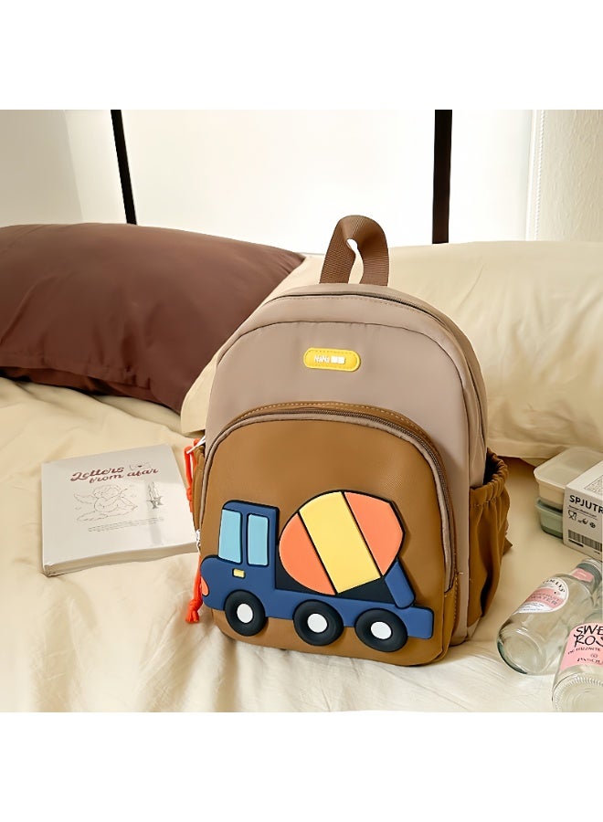Baby Backpack Kindergarten Boy Cute Car Backpack Girl Going Out Light School Backpack - Image 1
